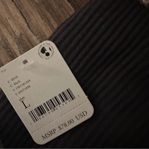 NWT Free People We The Free Santa Clara Thermal - Black - Small, Medium, Large - Picture 5 of 5